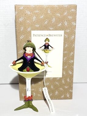 Patience Brewster Oliver Martini 7” Tall Whimsical Christmas Ornament- Read